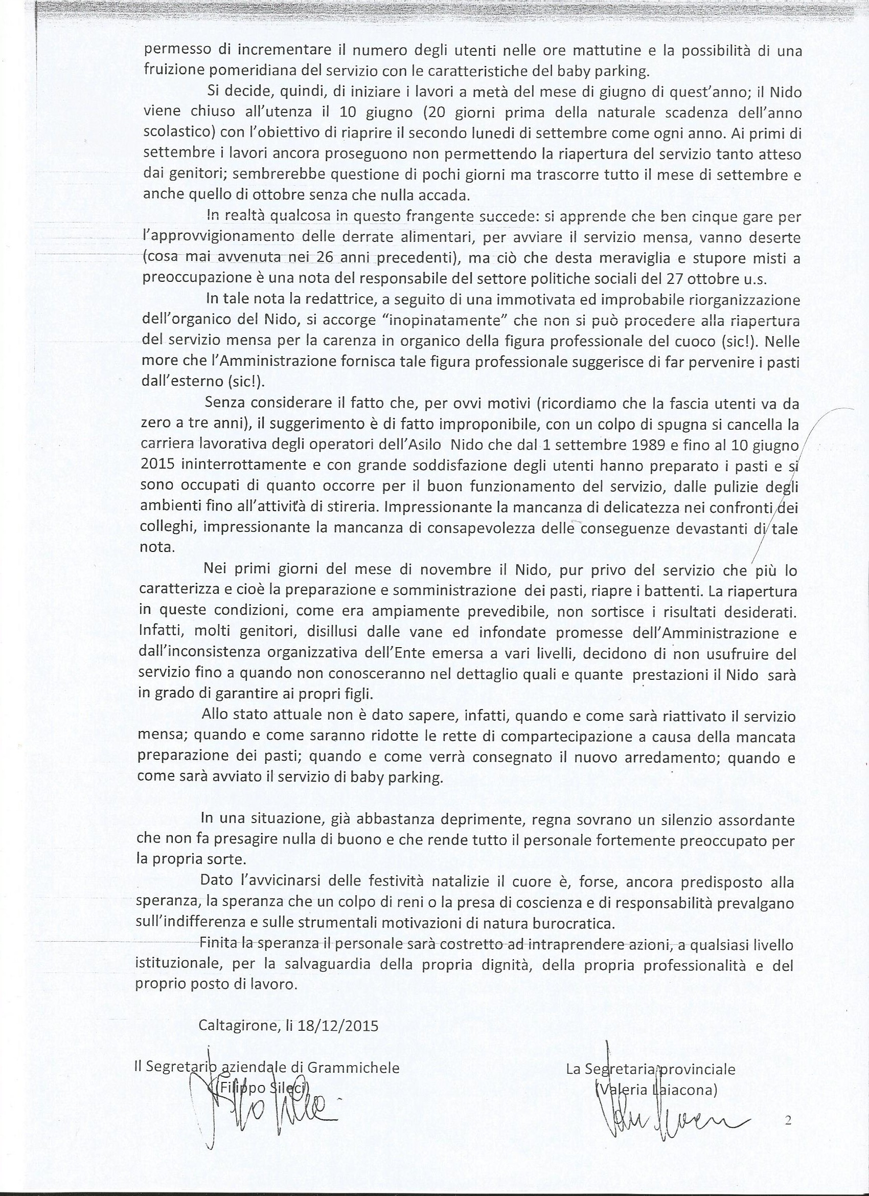 Comunicato CISL sull'Asilo Nido 18-12 (2)