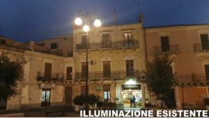 illuminazione piazza