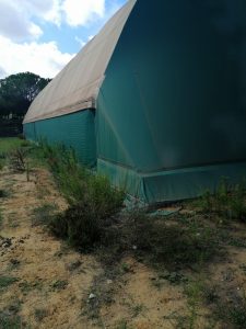 una foto che mostra lo stato di abbandono del campo don pino puglisi di grammichele