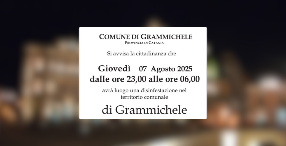 disinfestazione